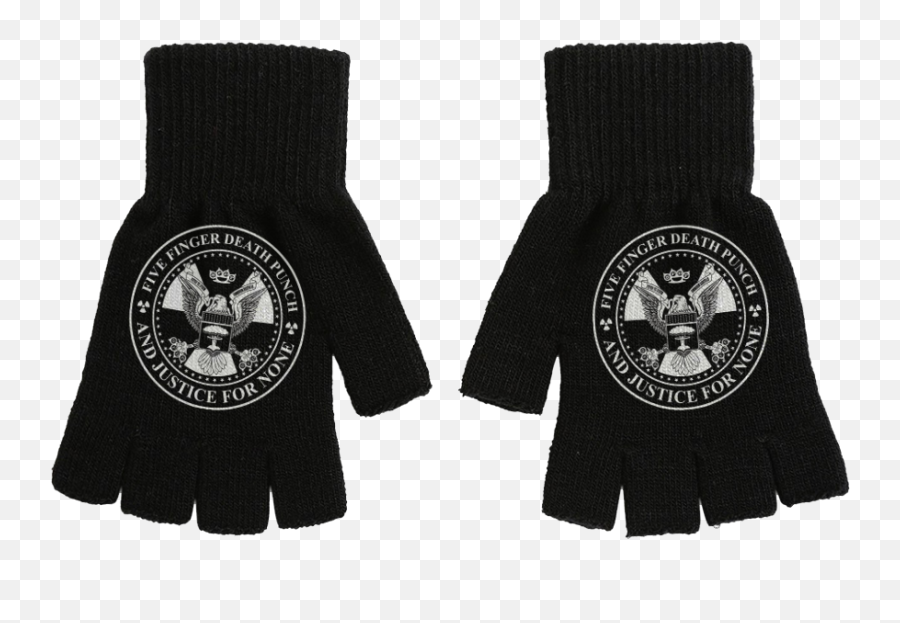 Presidential Seal Fingerless Gloves - Solid Emoji,Five Finger Death Punch Logo