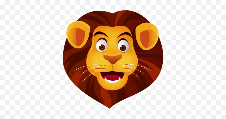 Lion Head Clipart Transparent Png Image - Head Of Lion Clipart Emoji,Lion Head Clipart