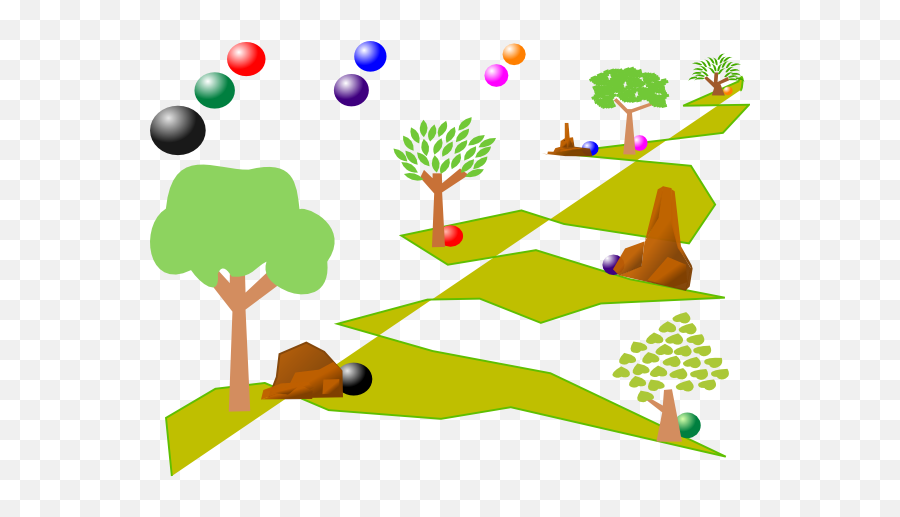 Journey Through Landscape Clip Art At - Tree Emoji,Landscape Clipart