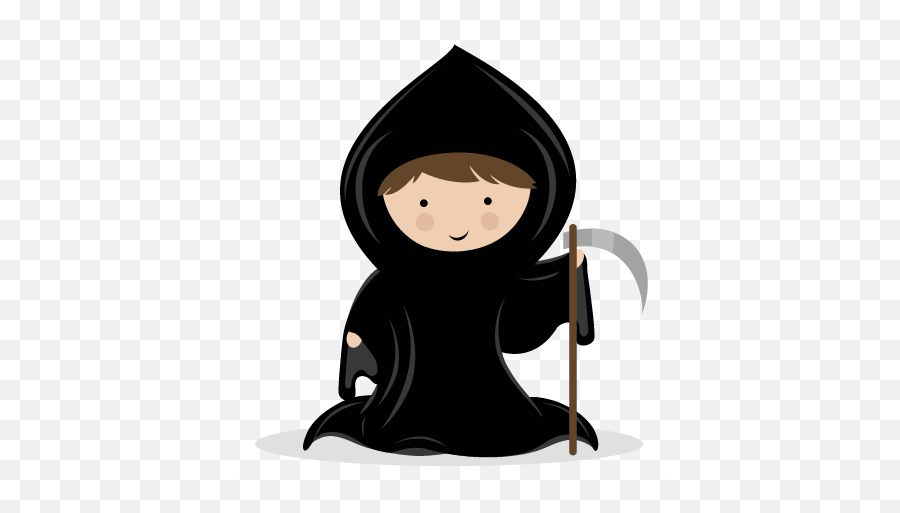 Grim Reaper Clip Art Svg Scrapbook Cut File Svg Cutting - Grim Clip Art Emoji,Reaper Png