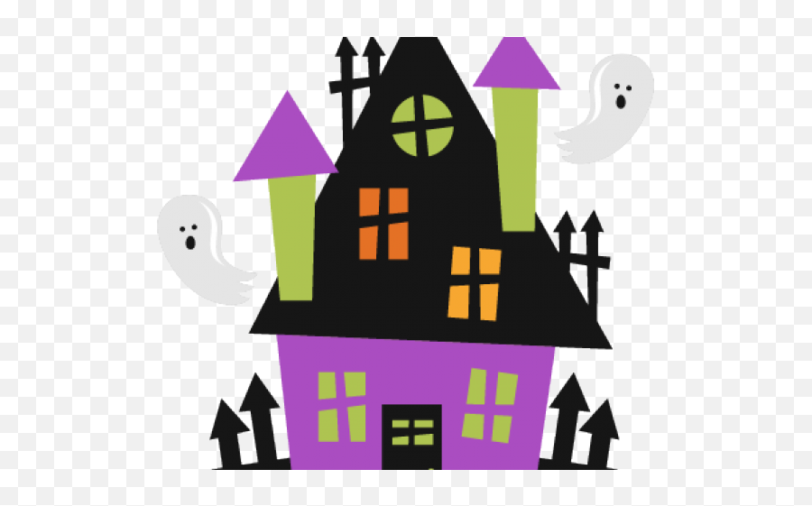 Haunted House Clipart Png - Silhouette Haunted House Svg Emoji,House Clipart Transparent