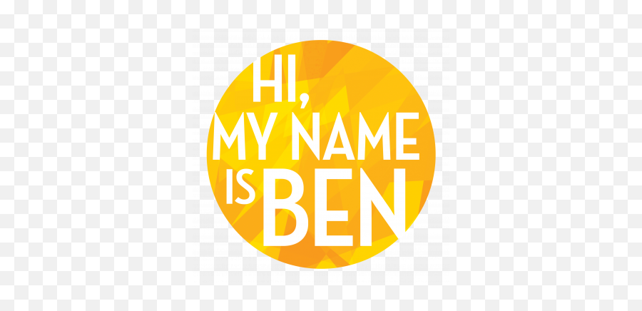 Hi My Name Is Ben - Pop In Emoji,Hello My Name Is Png