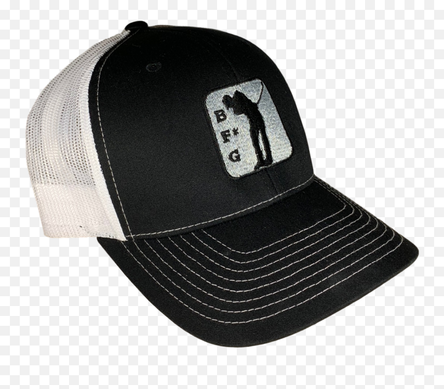 Bfg Logo Richardson 112 Snapback Trucker Hat Blackwhite - For Baseball Emoji,Ing Logo