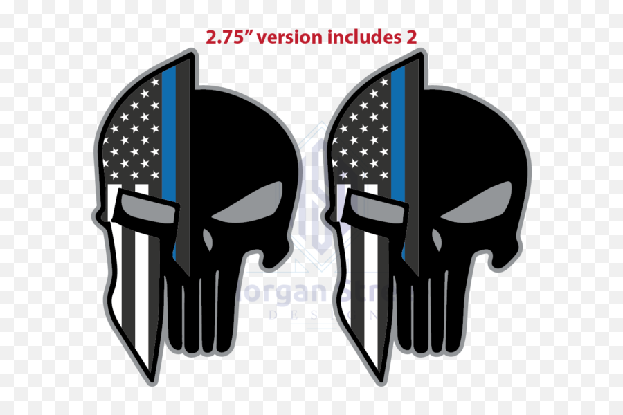 The Punisher Logo Decals 4 Stickers - For Adult Emoji,Punisher Logo Png