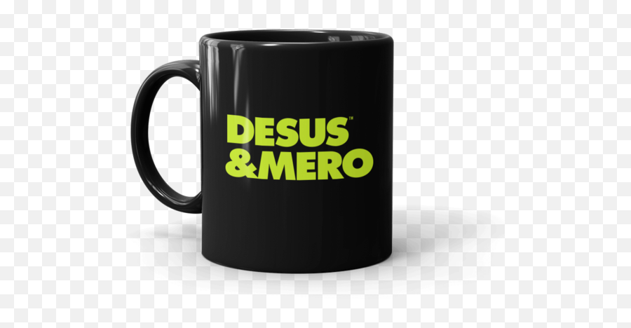 Desus Mero Neon Logo Black Mug - Hammer Films Emoji,Neon Logo