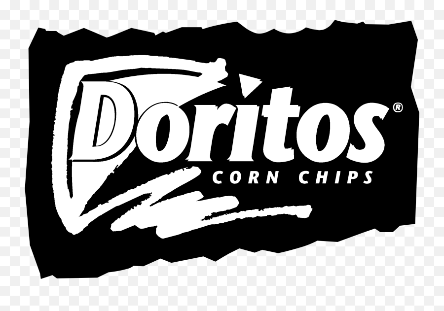 Doritos Logo Black And White - Transparent Doritos Logo White Emoji,Doritos Logo