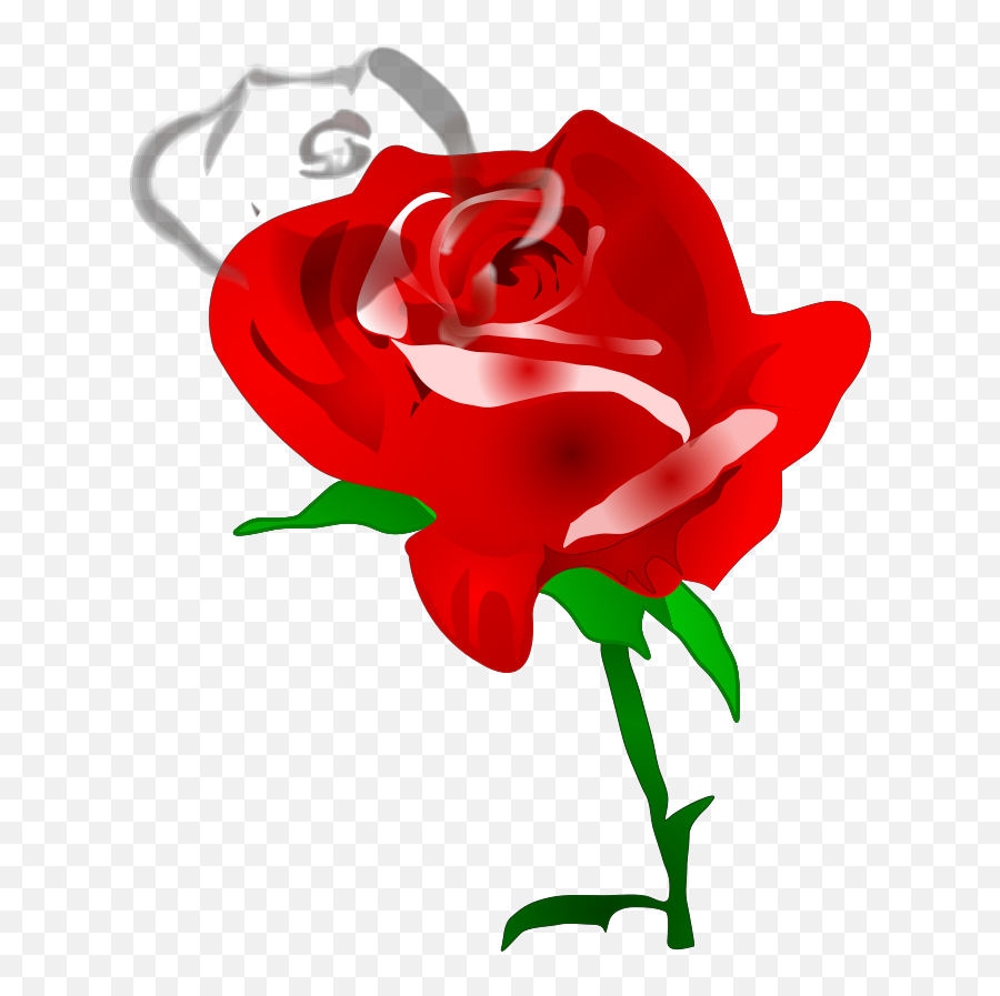 Red Rose Svg Vector Red Rose Clip Art - Svg Clipart Valentine Flowers Png Emoji,Rose Clipart Outline