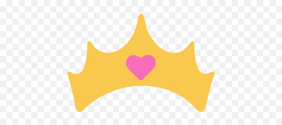Simple Golden Crown With Heart Transparent Png U0026 Svg Vector Emoji,Gold Crown Transparent Background