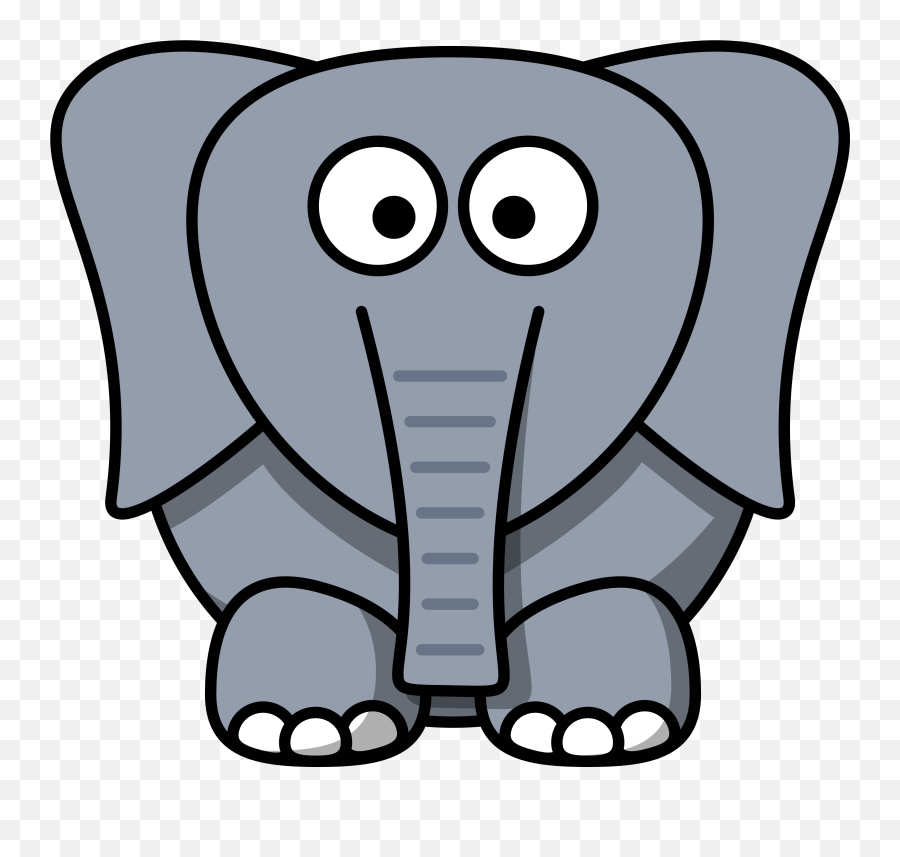 Free Cartoon Pictures Elephants - Elephant Cartoon Clipart Emoji,Elephant Clipart