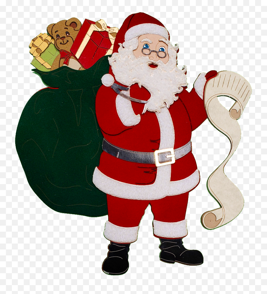 Santa With List Emoji,Smoky Mountains Clipart