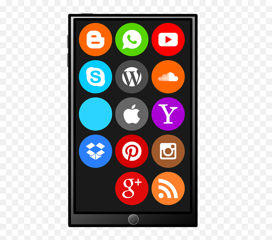 Smartphone Tablet Social Media - Free Image On Pixabay Emoji,Cartoon Phone Png