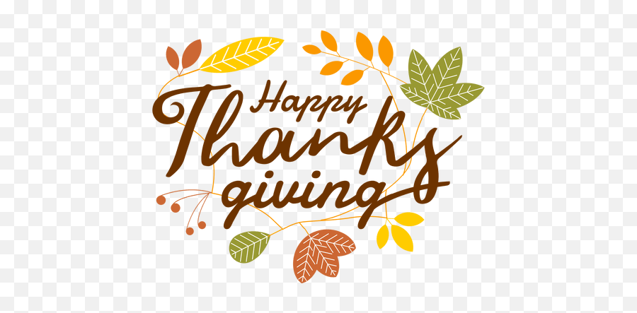 Happy Thanksgiving Logo Transparent Png - Transparent Happy Thanksgiving Png Emoji,Thanksgiving Png