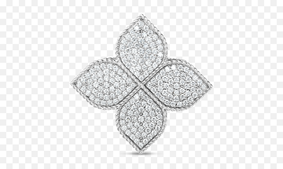 Roberto Coin 18k Gold U0026 Diamond Xl Princess Flower Ring Emoji,Silver Princess Crown Png