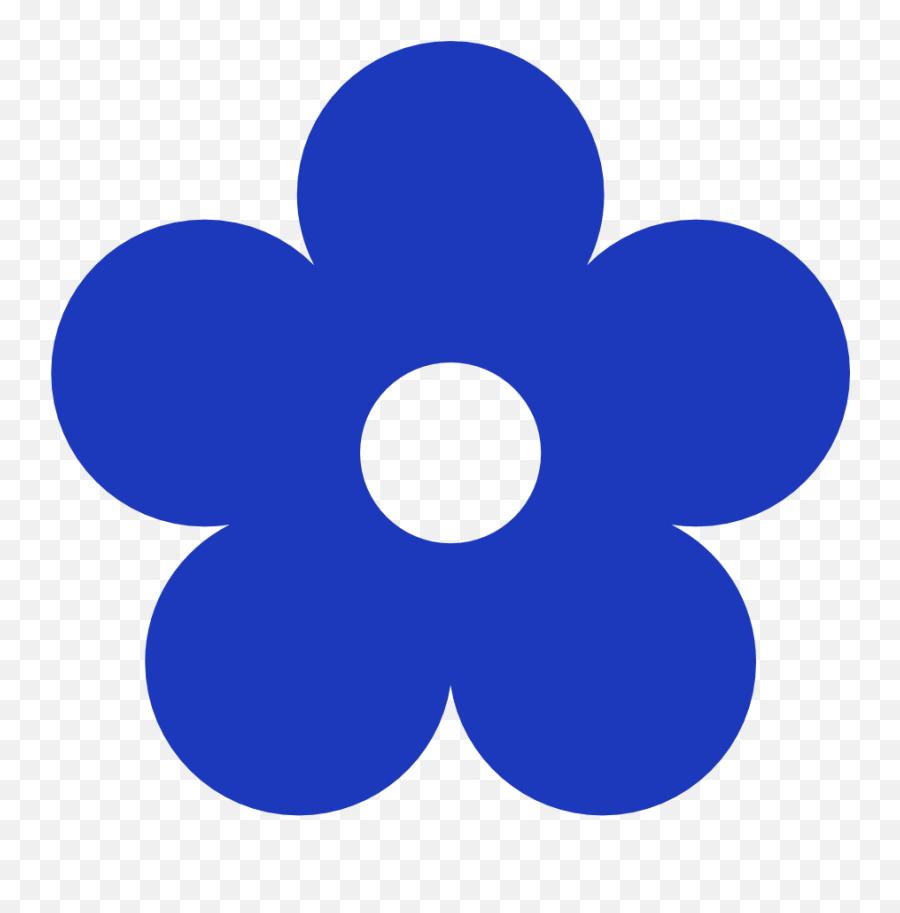 Blue Flower Clipart Png Image With No - Blue Flower Clipart Png Emoji,Flower Clipart