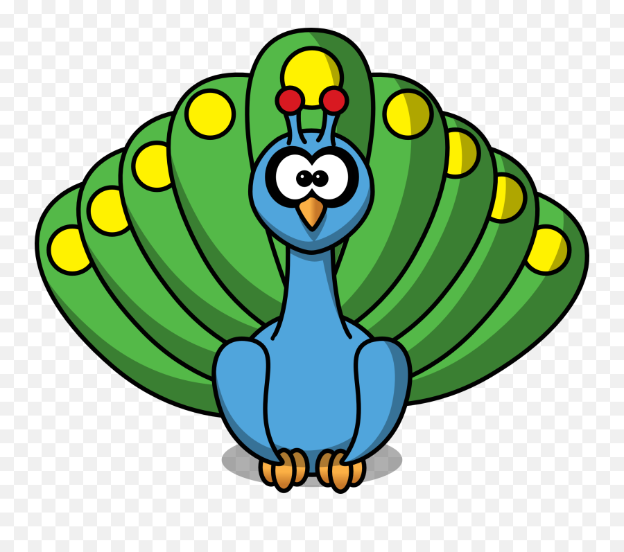 Cartoon Peacock Clip Art At Clker - Cartoon Peacock Clipart Emoji,Peacock Clipart