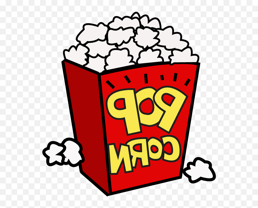 Movie Night Popcorn Clipart Free - Popcorn Clipart Emoji,Popcorn Clipart