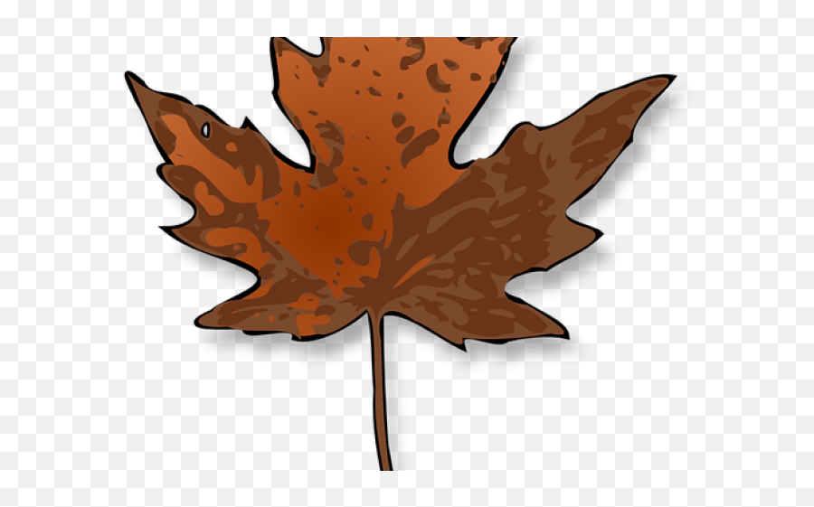Download Hd Maple Leaf Clipart Dry Leaf - Brown Dead Leaves Clipart Emoji,Maple Leaf Clipart