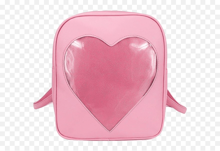 Download Heart Transparent Backpack - Heart Shaped Bag Kids Emoji,Transparent Backpack