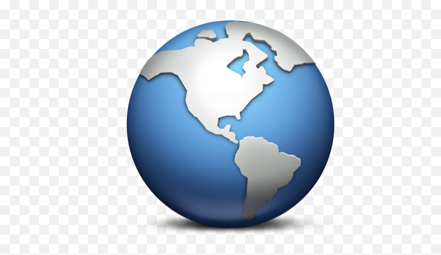 Blue And Grey Globe Png Image - Transparent Background Globe Icon Png Emoji,Globe Png