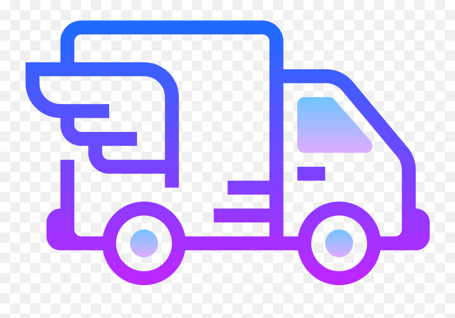 Vector Van Side - Clip Art Free Shipping Transparent Free Icon Free Shipping Emoji,Moving Truck Clipart