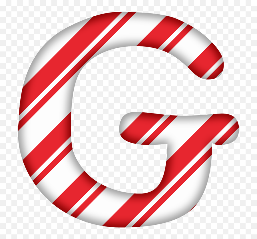 Clipart Letters Candy Cane Clipart Letters Candy Cane - Candy Cane Letter G Png Emoji,Candy Cane Clipart