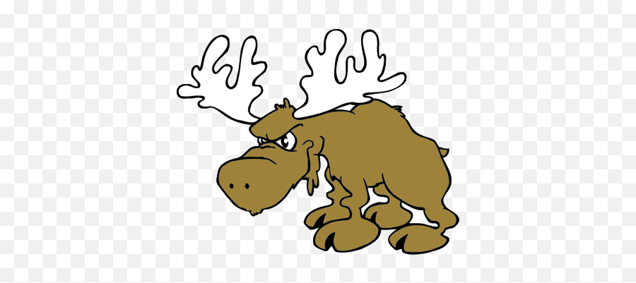 Moose Pictures Moose Cartoon Funny Moose - Angry Moose Clipart Png Emoji,Moose Clipart