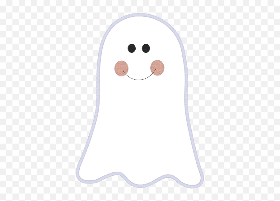 Halloween Ghost Applique - Ghost Clipart Full Size Clipart Emoji,Halloween Ghost Clipart