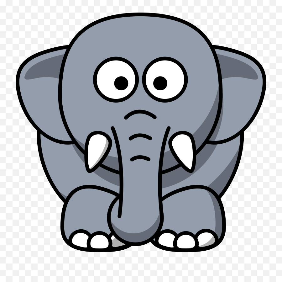 Cartoon Elephant Elephant Clip Art - Clipart Elephant Emoji,Elephant Clipart