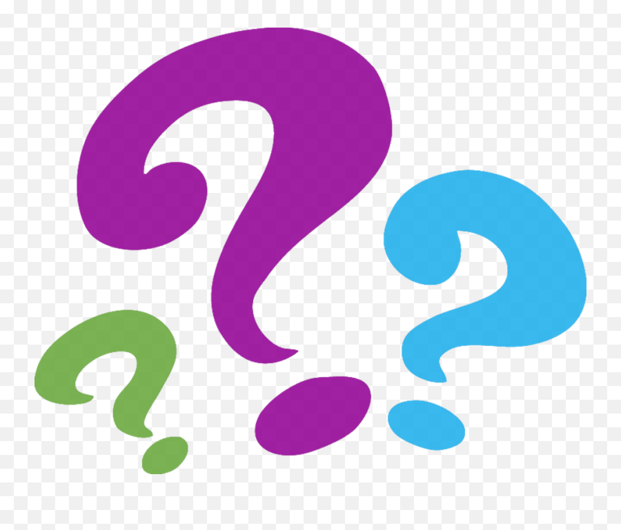 Question Marks Clipart Transparent - Question Mark Clipart Transparent Emoji,Question Mark Clipart