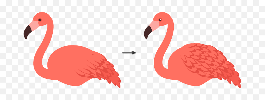 How To Use Brushes In Adobe Illustrator To Create A Colorful Emoji,Cute Flamingo Clipart