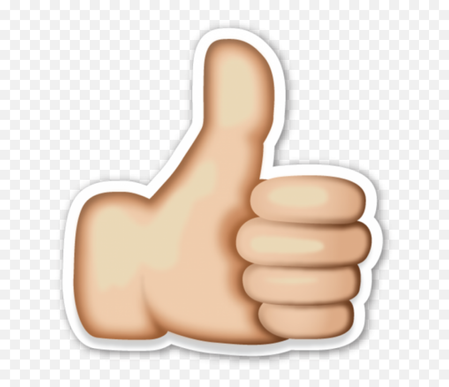 Thumbs Up Transparent Png - Like Emoji,Thumbs Up Transparent