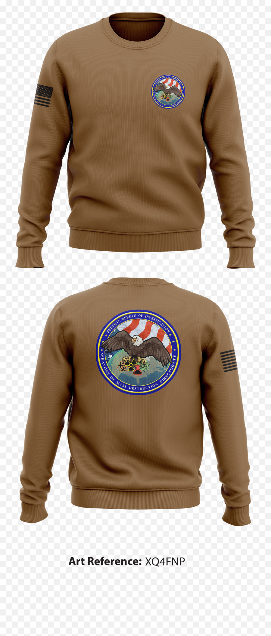 Fbi Store 1 Crew Neck Sweatshirt - Us Army Crew Neck Emoji,Fbi Logo