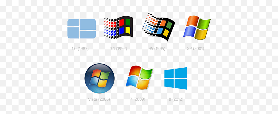 First Microsoft Logo - Different Logos Of Windows Emoji,Microsoft Logo