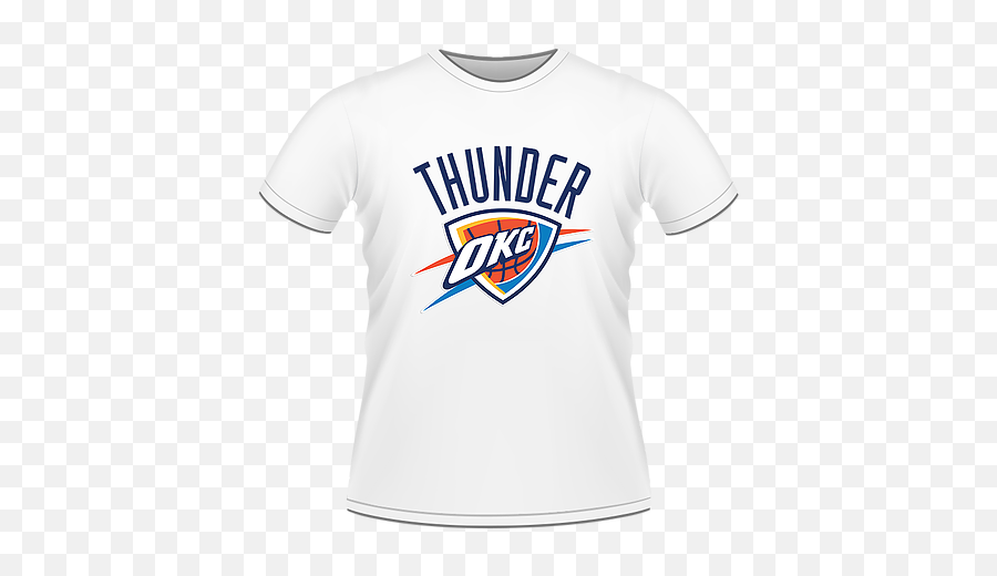 Inkblink Iron On T - Shirts Download Hoodies Tank Tops Thunder Emoji,Oklahoma City Thunder Logo