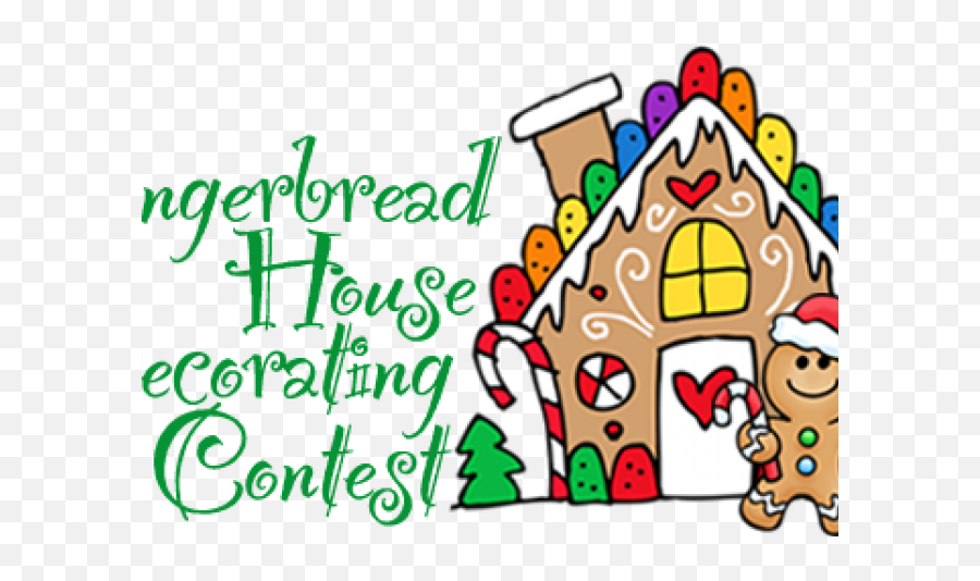 Gingerbread Contest Clip Art - Gingerbread House Clipart Free Emoji,November Clipart