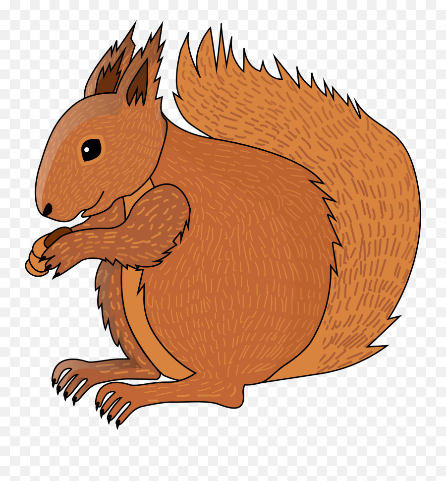Squirell Clipart - Animal Figure Emoji,Squirrel Clipart