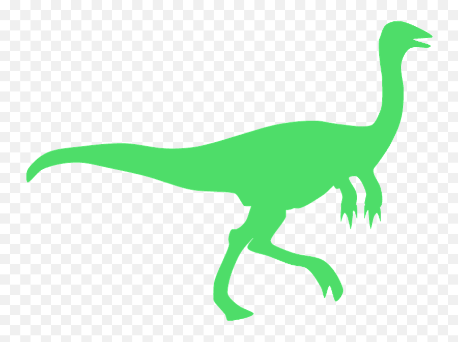 Raptor Dinosaur Silhouette - Free Vector Silhouettes Creazilla Gallimimus Shadow Emoji,Dinosaur Silhouette Png
