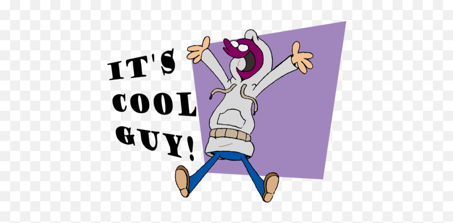 Itu0027s Cool Guyj Anime Central Cartoon Purple Text Violet - Language Emoji,Chill Clipart