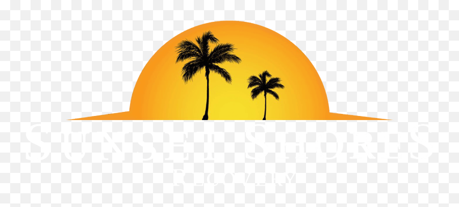 Palm Tree Sunset Clipart - Transparent Palm Tree Sunset Clipart Emoji,Sunset Clipart