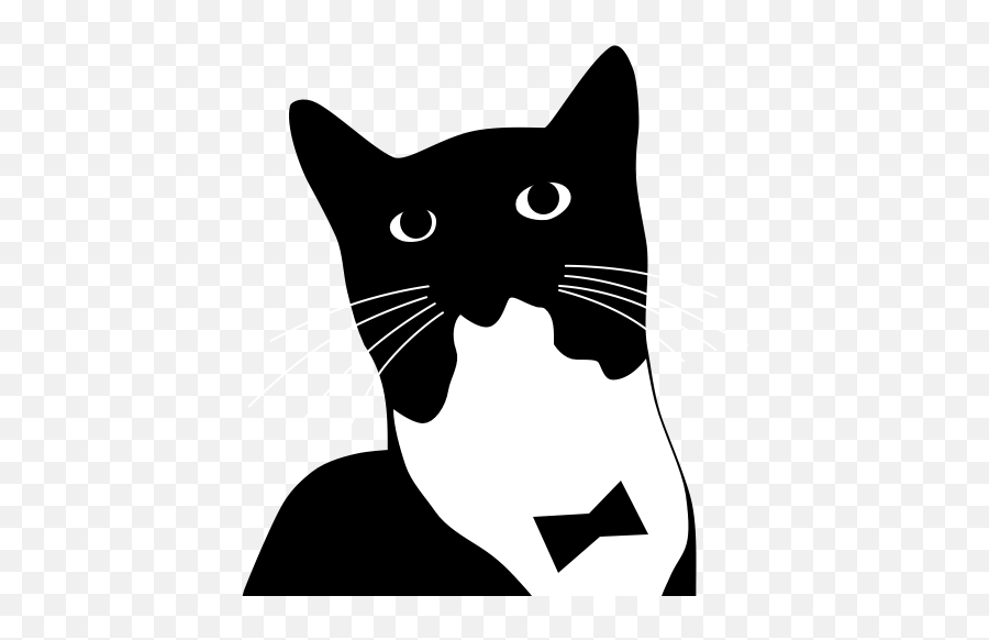 Facts About Tuxedo Cats Emoji,Tuxedo Clipart Black And White