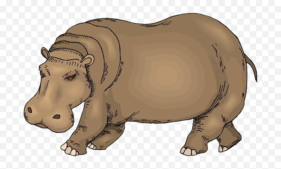 Free Hippo Cliparts Download Free Clip - Clipart Image Of Hippopotamus Emoji,Hippo Clipart