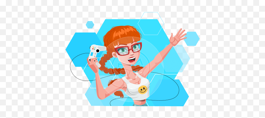 Flat Vector Cartoon Characters Graphicmama Emoji,Teenage Girl Clipart