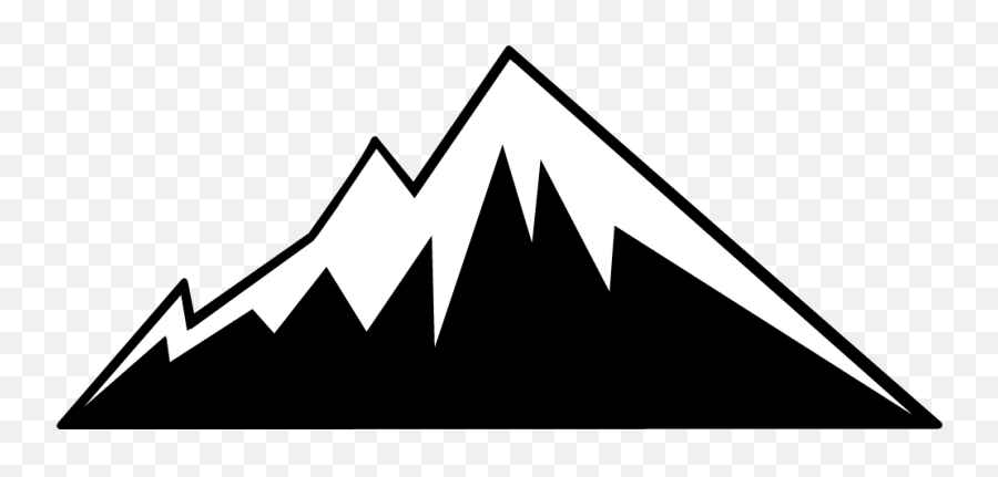 Mountains Clip Art Free Clipart Images - Mountain Clipart Black And White Emoji,Mountain Clipart