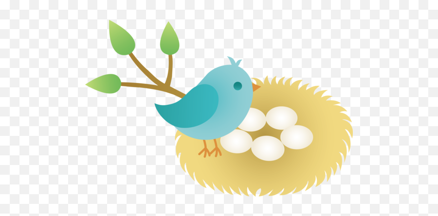 Download Hd Bird Nest Clipart Clipart - Happy Emoji,Nest Clipart