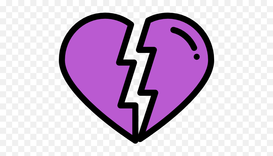 Broken Heart - Free Shapes Icons Girly Emoji,Broken Heart Png