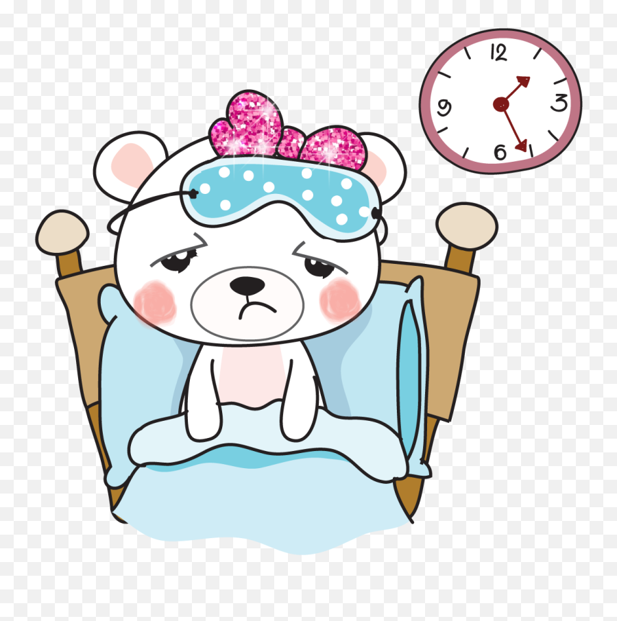 Boo Bear Wake Up Transparent Cartoon - Bear Waking Up Cartoon Emoji,Wake Up Clipart