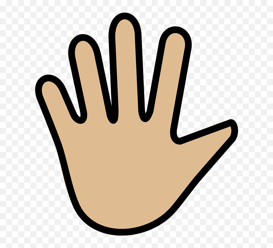 Hand With Fingers Splayed Emoji Clipart - Dot,Finger Clipart