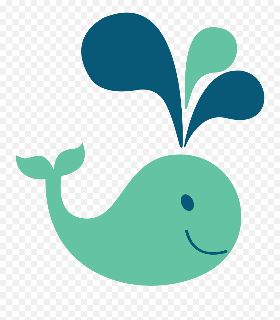 Whale Clip Art - Cute Whale Graphic Emoji,Baby Shower Clipart