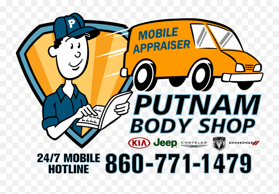 Putnam Body Shop - Language Emoji,Auto Body Logo