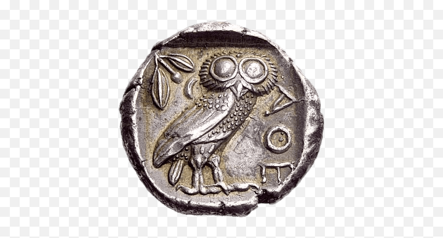 Athena Owl Coin Transparent Png - Coin Athena Emoji,Owl Transparent Background